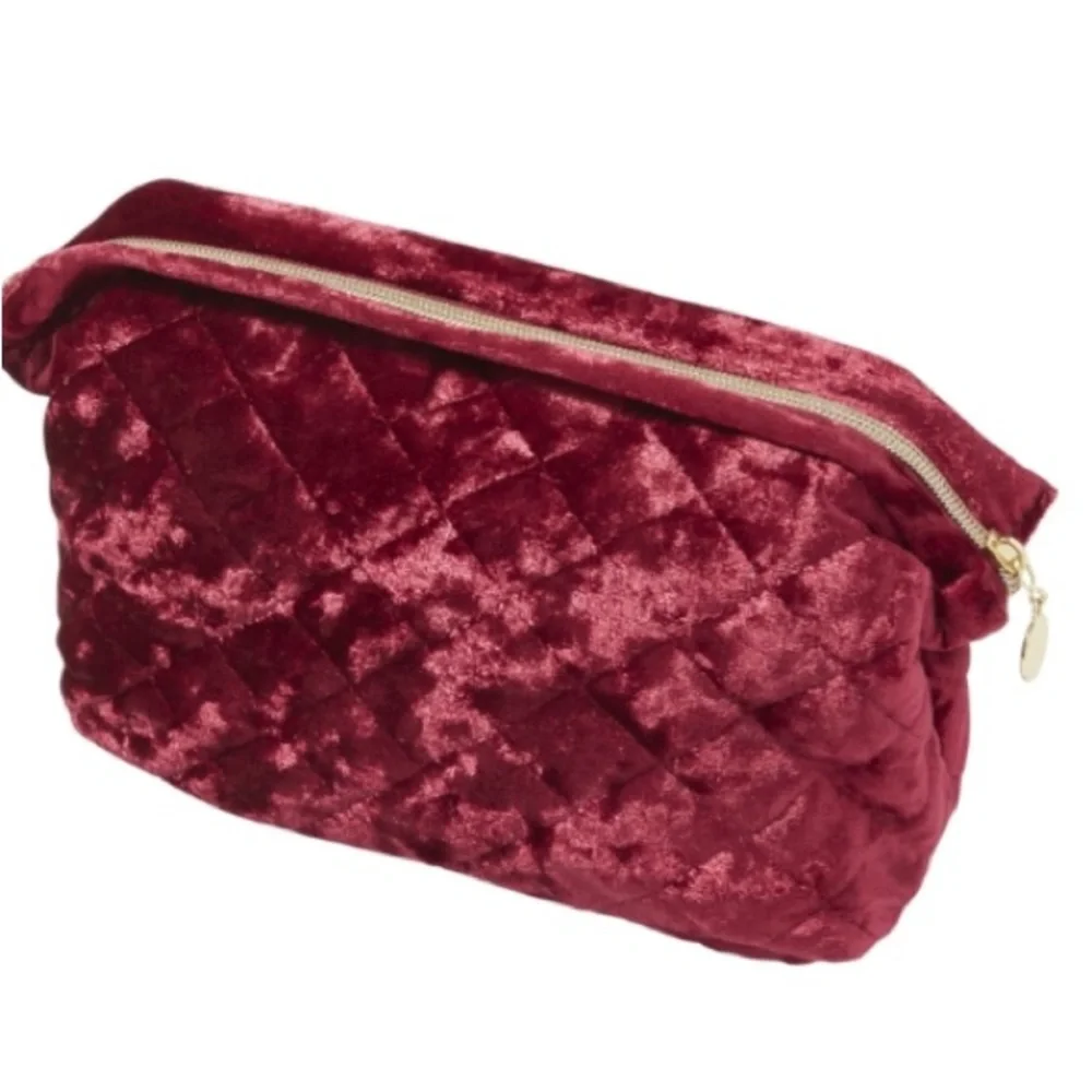Ulta Beauty Red Quilted Makeup Bag NWT